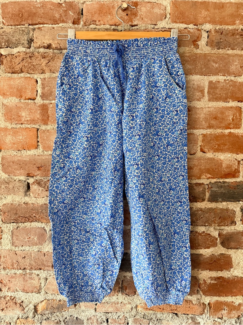 Blue Mini Biden Floral Jogger Pants